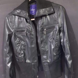 Miley Cyrus x Max Azria Leather Jacket Faux